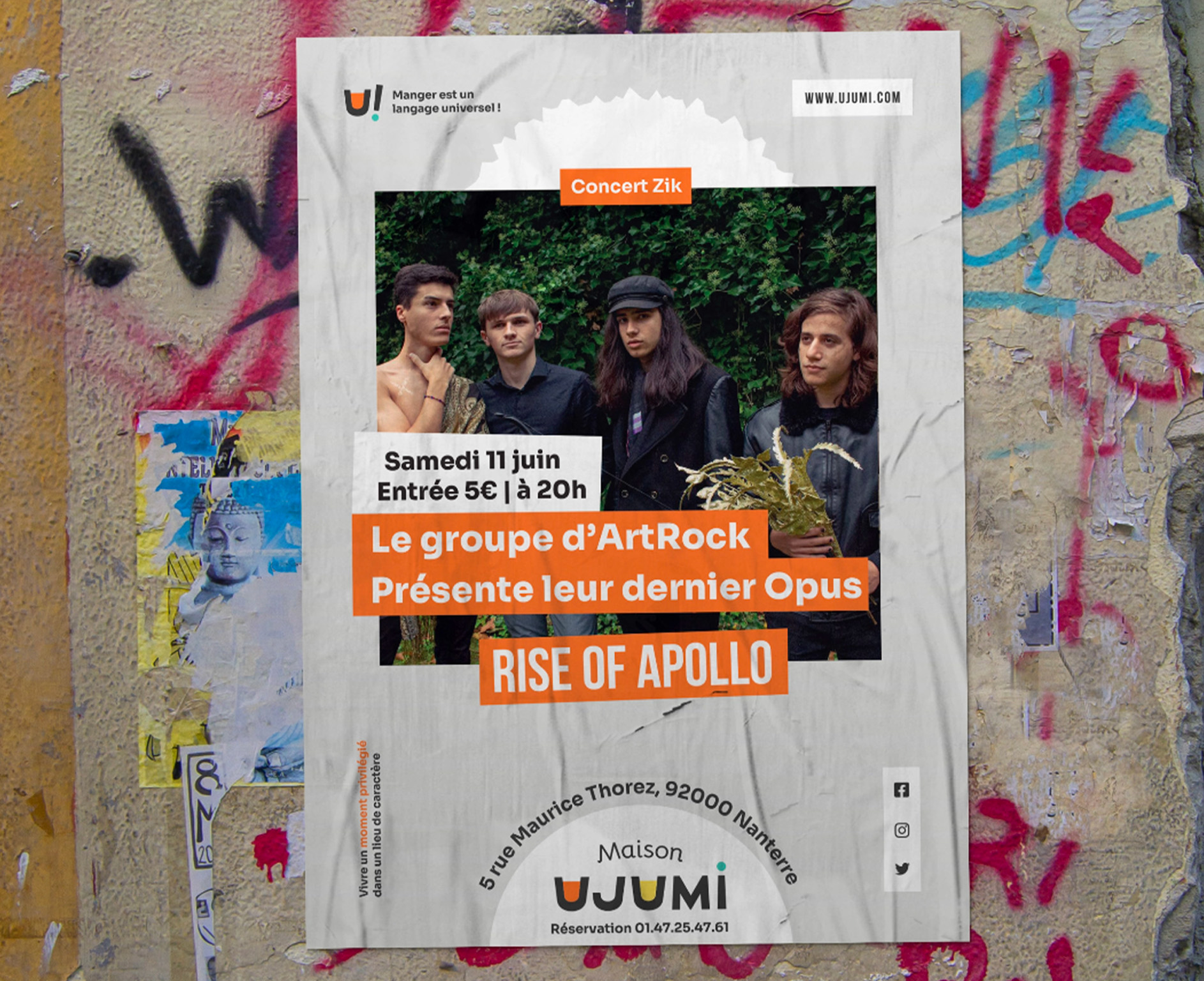 Evenements UJUMI, UJUMI, refonte d'identité visuelle par Florent Andarelli